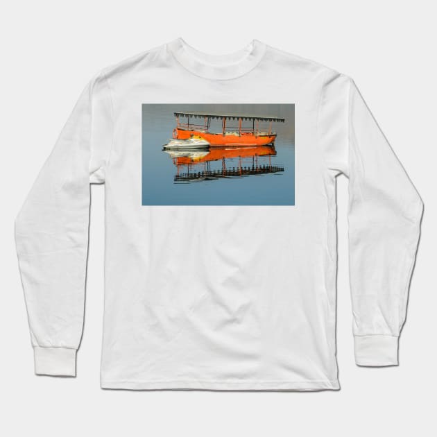 Boats on a Lake Long Sleeve T-Shirt by fotoWerner